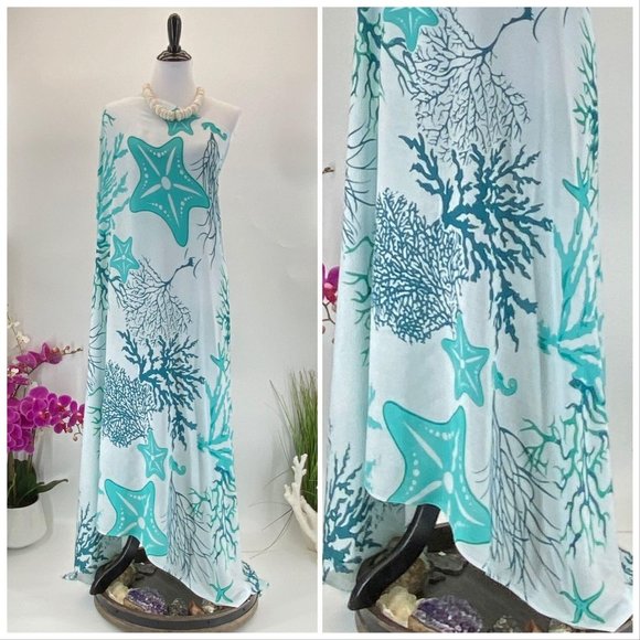 SARONG Pareo Lavalava Beach Skirt Summer Scarf - Picture 3 of 4